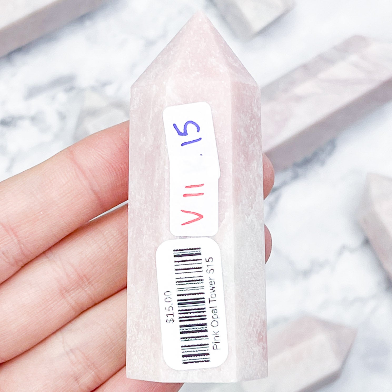 Pink Opal Tower $15