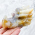 Flower Agate Dragon Skull B70