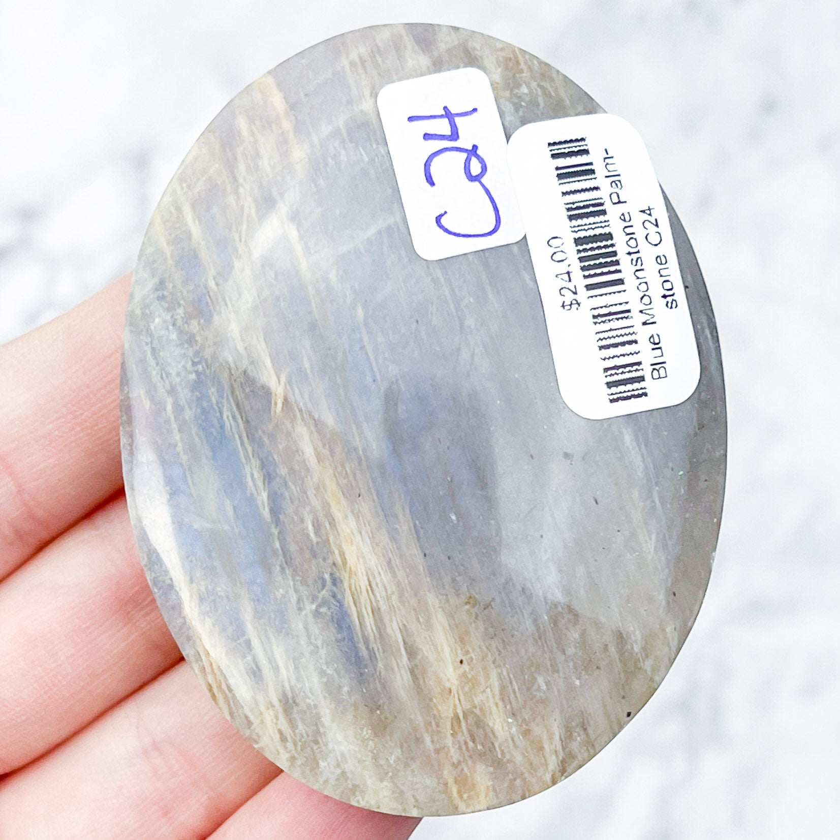 Blue Moonstone Palmstone C24