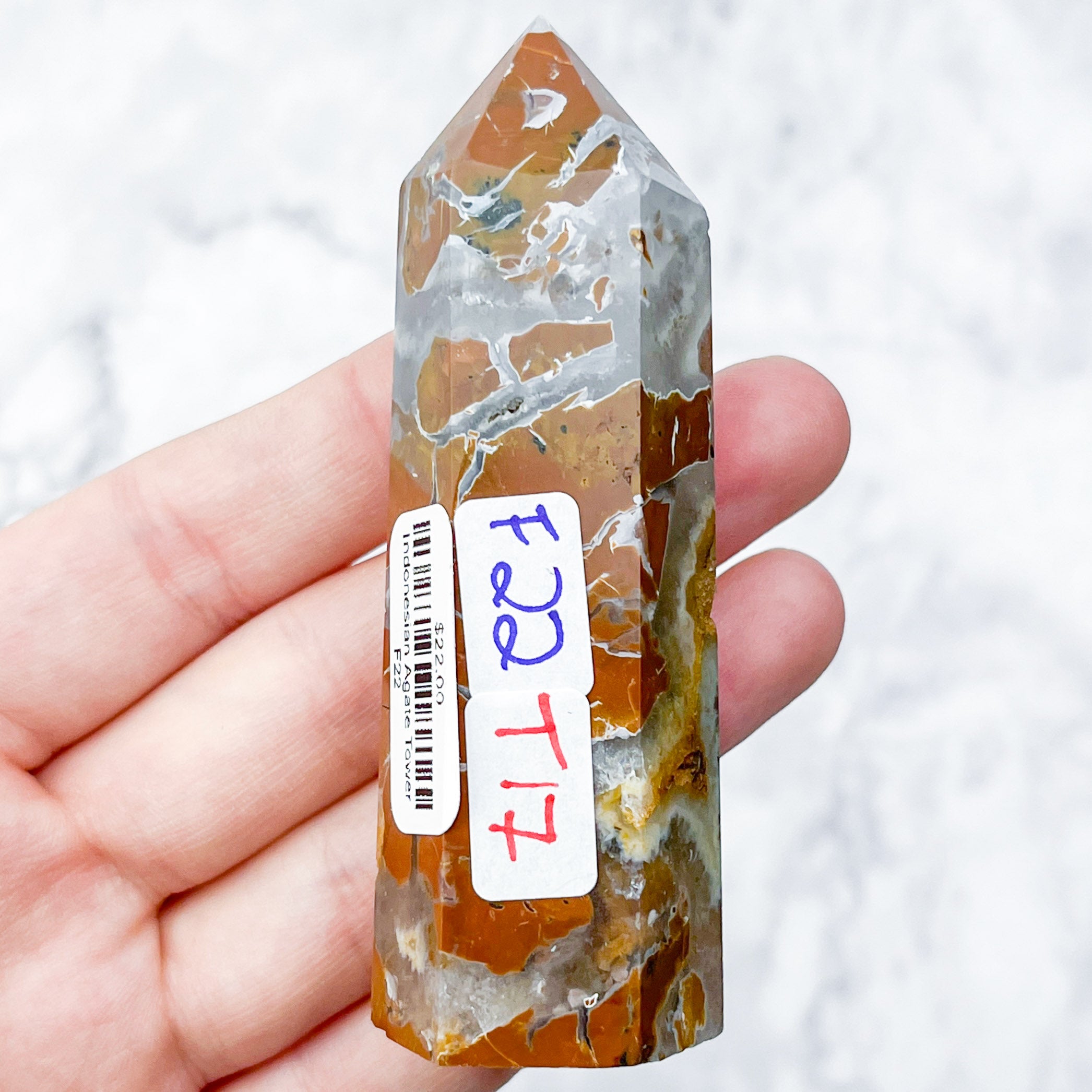 Indonesian Agate Tower F22