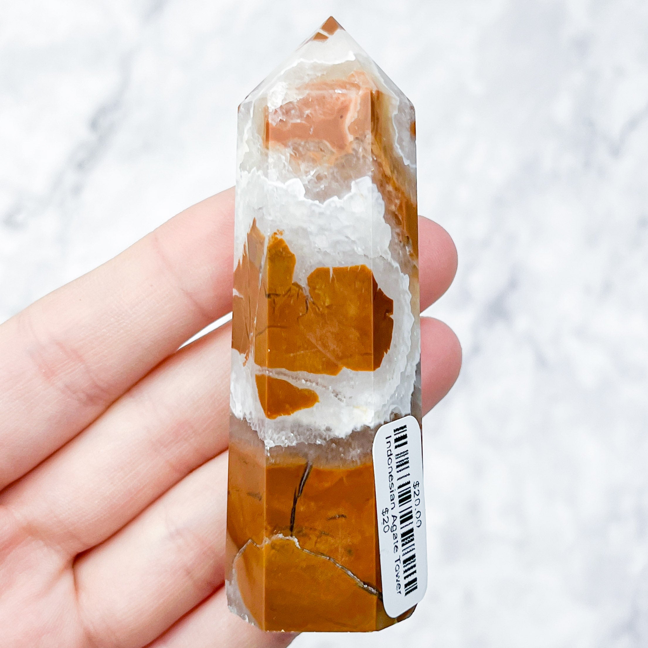 Indonesian Agate Tower $20