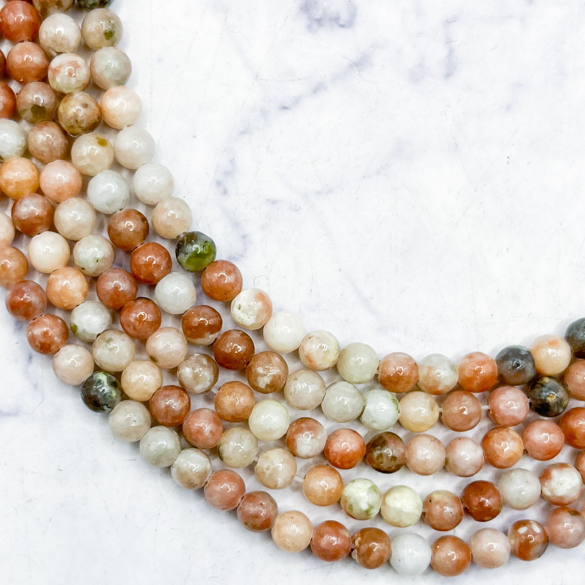 4mm Spicy Jasper Bead Strand S8