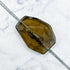 Smoky Quartz Flat Slab Focal Bead B55