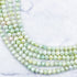 4mm Faceted Mint Mojito Crystal Rondelle Bead Strand M8