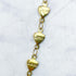17.5 Inch Gold "Love" Heart Chain with Lobster Clasp A12