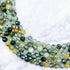 4mm HQ Faceted Prehnite Bead Strand M12