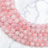 6mm Faceted Rose Quartz Bead Strand K9