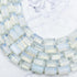 7x11mm Faceted Opalite Barrel Bead Half Strand G12