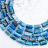 7x12mm Faceted Blue Apatite Barrel Bead Half Strand G14