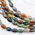 12x6mm Faceted Indian Agate Oval Bead Strand D12