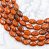 12x6mm Faceted Red Jasper Oval Bead Strand H12