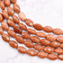 12x6mm Faceted Copper Goldstone Oval Bead Strand N12