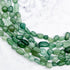 7mm Green Aventurine Nugget Bead Half Strand F9