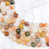 8mm Red Rabbit Hair Quartz Bead Half Strand V12