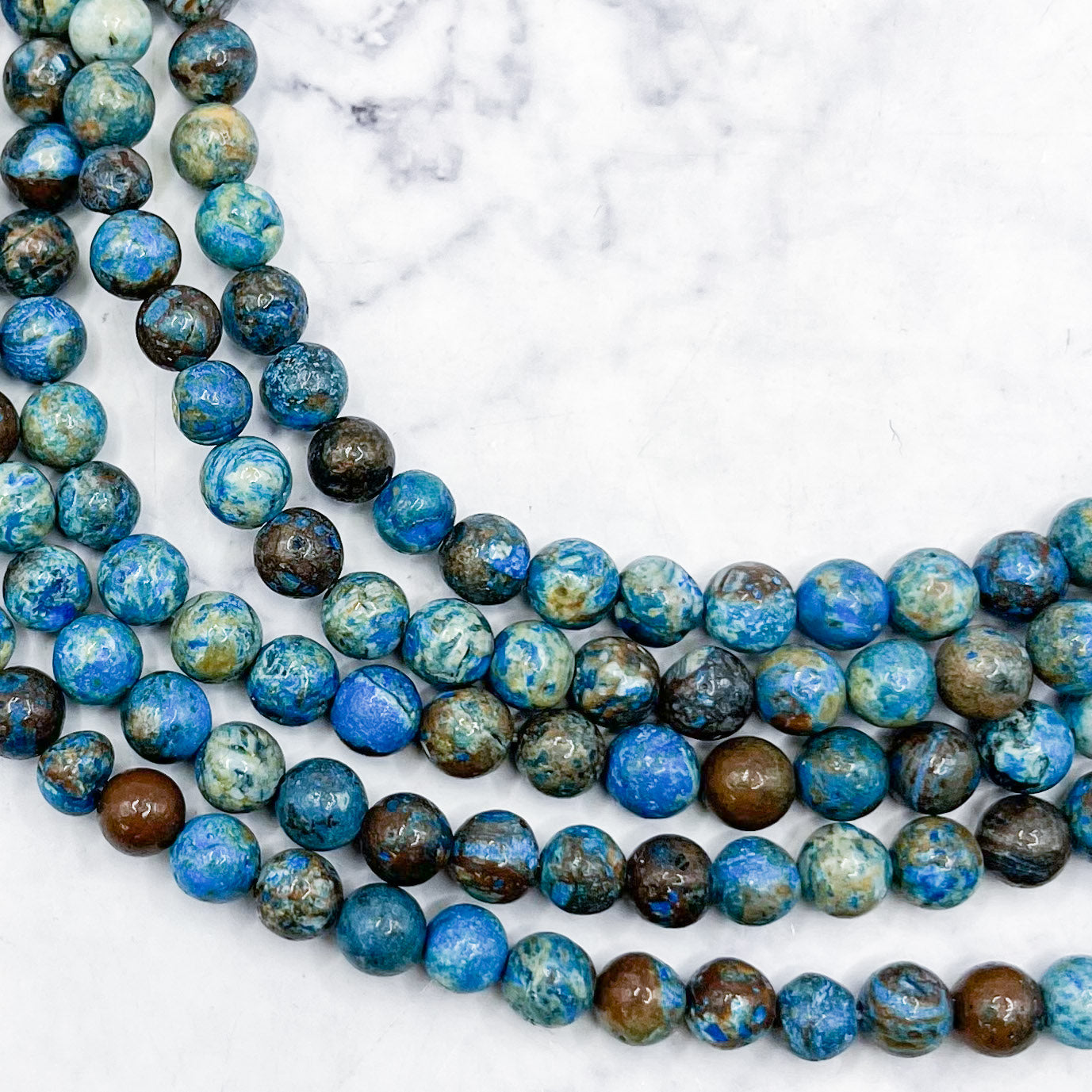 6mm Calsilica Jasper Bead Strand G16