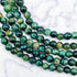 6mm Dyed Green Tiger's Eye Bead Strand H18