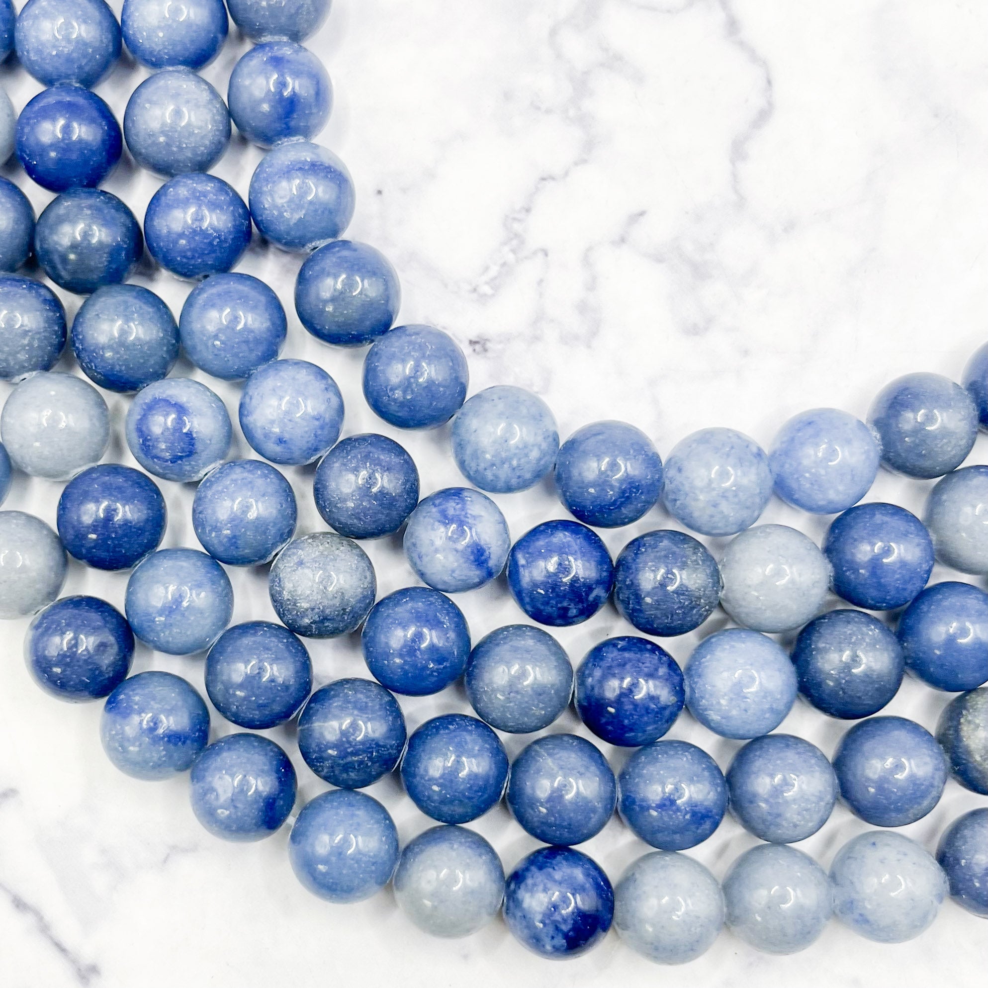 10mm Blue Aventurine Bead Strand B14