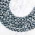 8mm Frosted Larvikite Bead Strand H10