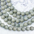 10mm Grey Banded Jasper Bead Strand R22