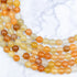 6mm Golden Silk Chalcedony Bead Strand D8