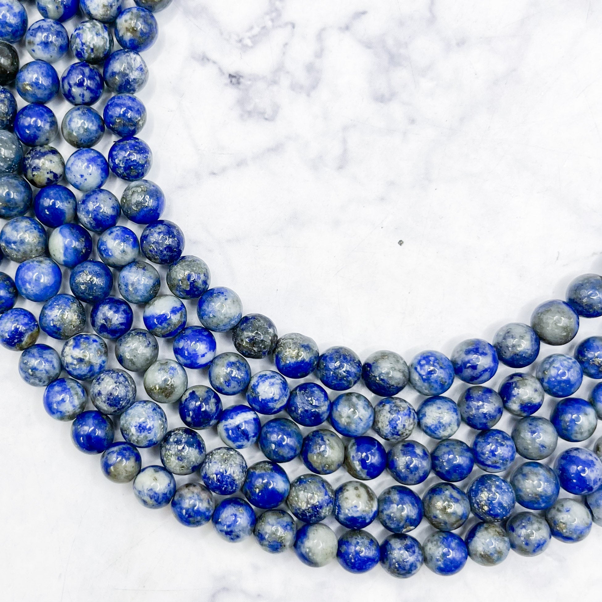 6mm Lapis Lazuli Bead Strand A18