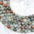 8mm African Bloodstone Bead Strand L11