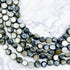 7mm Dyed Grey Nugget Shell Bead Strand B11
