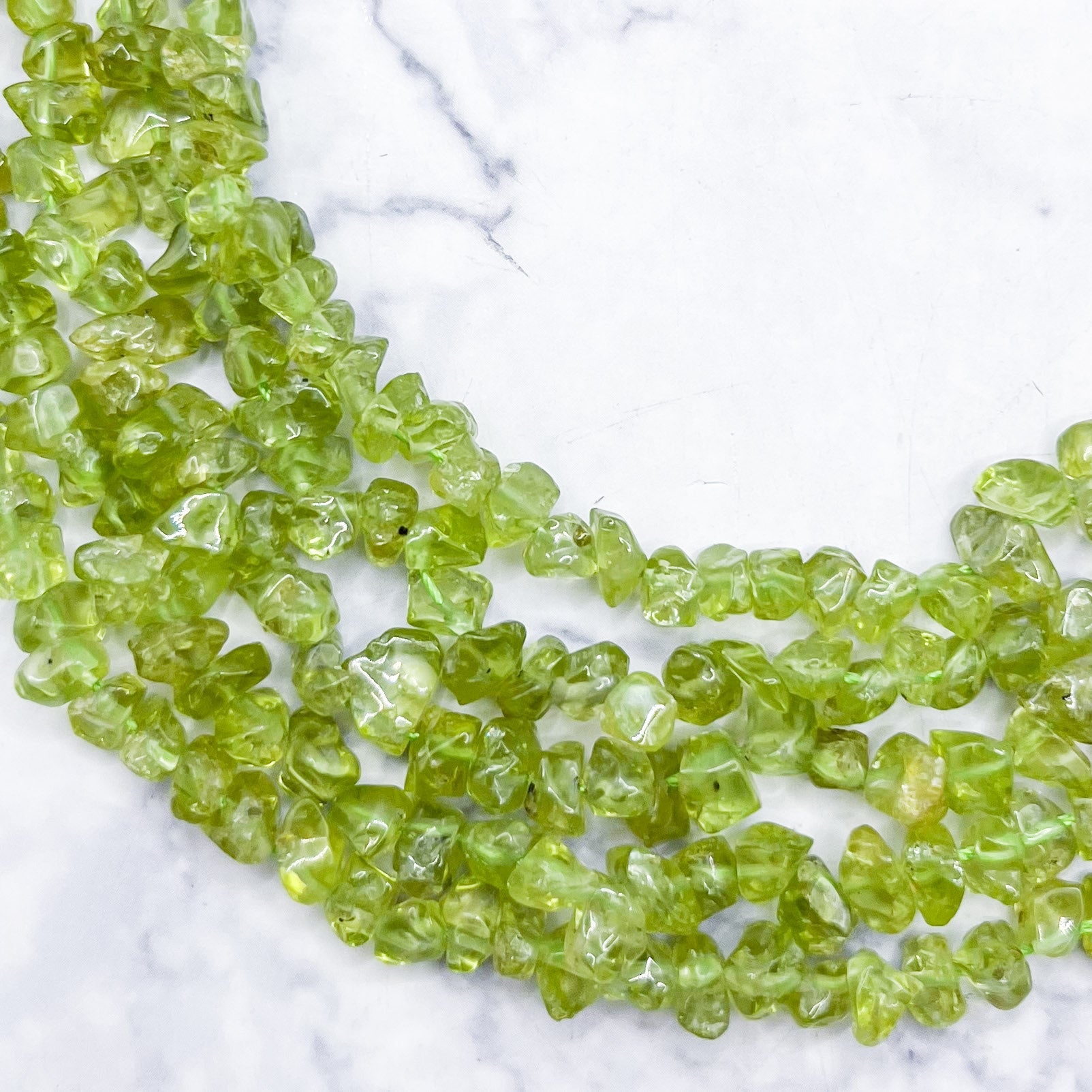 Peridot 16-Inch Chip Bead Strand G17