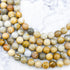 10mm Fossilized Coral Bead Strand P20
