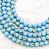 8mm Dyed Blue Shell Howlite Bead Strand G13