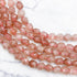 8mm Strawberry Quartz Polygon Bead Half Strand W15