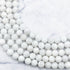 6mm White Moonstone Bead Half Strand M14