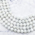 8mm White Moonstone Bead Half Strand P16