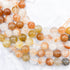 10mm Fukurokuju Lucky Rutilated Quartz Bead Half Strand Y25