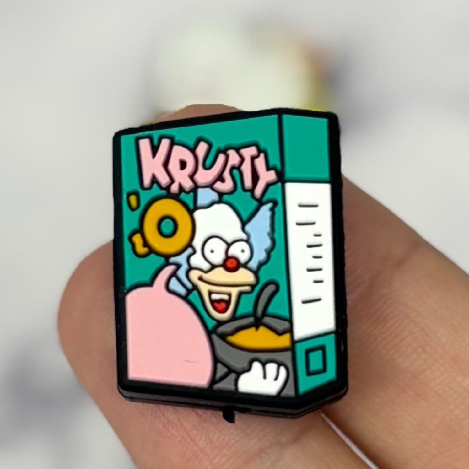 25mm "Krusty'Os" Simpsons cereal Silicone bead F275