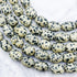 10x14mm Dalmatian Jasper Barrel Bead Half Strand J10