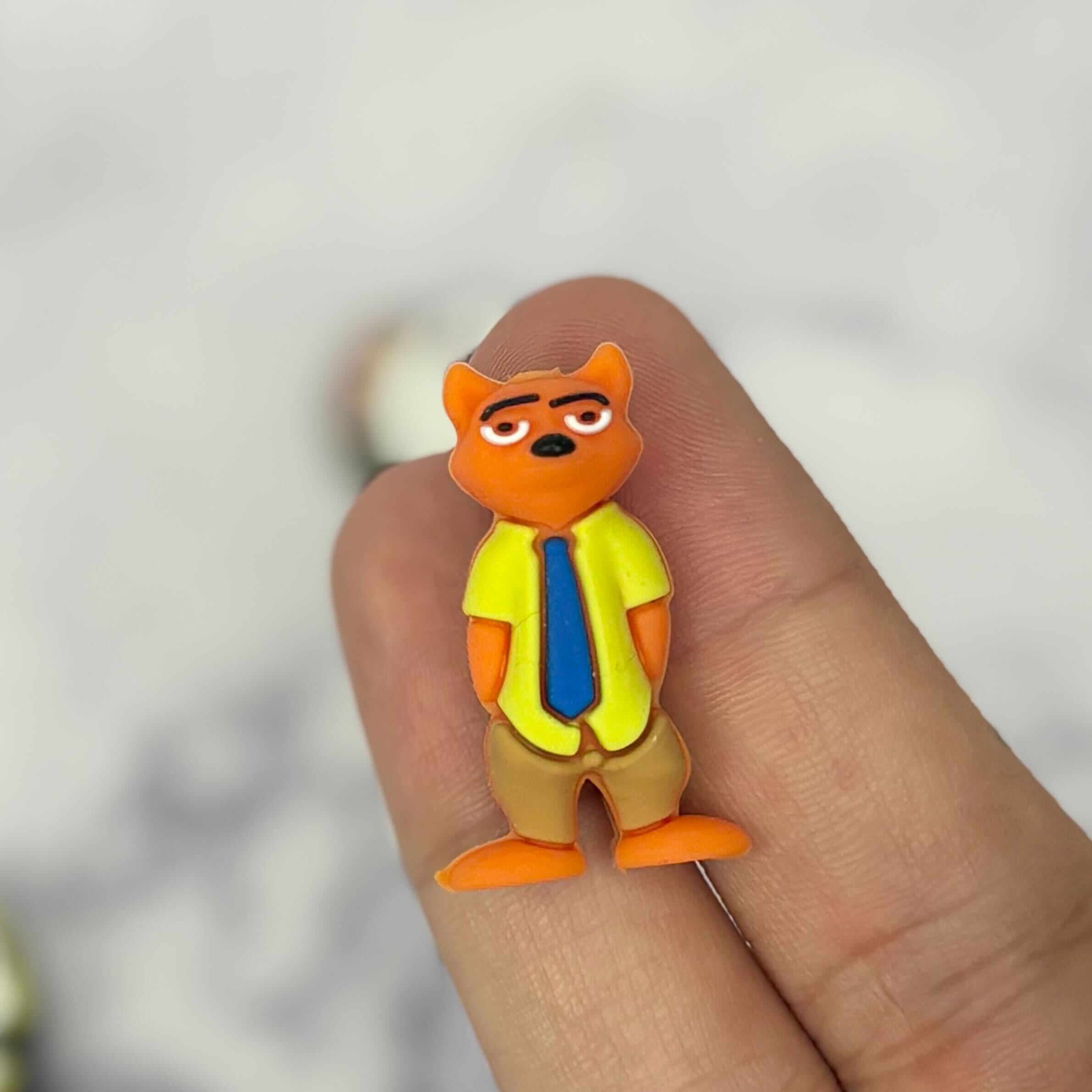 30mm fox from zootopia silicone bead Q275