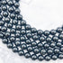 8mm Black Tourmaline Bead Strand V24