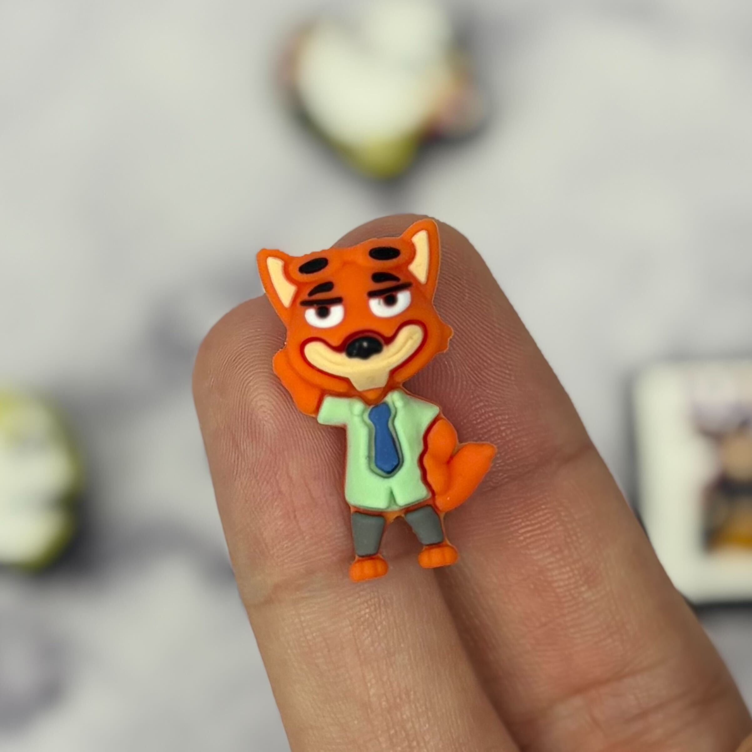 25mm Fox from zootopia silicone bead T275