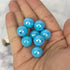 14mm Aura Blue Acrylic Bead K85