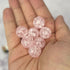 14mm Pink Crackle Acrylic Bead L85