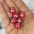 14mm Aura Red Acrylic Bead H85