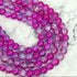 6mm Violet Purple & Blue Crackle Glass Bead Strand 31" Loop H49