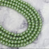 6mm Light Green Pearlized Bead Strand 30" Loop H4