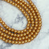 6mm Copper Orange Pearlized Bead Strand 30" Loop M4