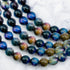 8mm Dyed Peacock Tiger's Eye Bead Strand R24