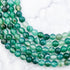 6mm Dyed Green Banded Agate Bead Strand A10