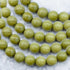 8mm Olive Jasper Bead Strand Y12