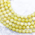 8mm Lime Serpentine Bead Strand G8