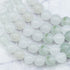 8mm White Jadeite Bead Strand Q18